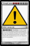 Triangle jaune